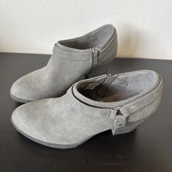 ROCKET DOG Grey Booties Womens 8.5 Faux Suede Ankle Booties Boots - Picture 6 of 11